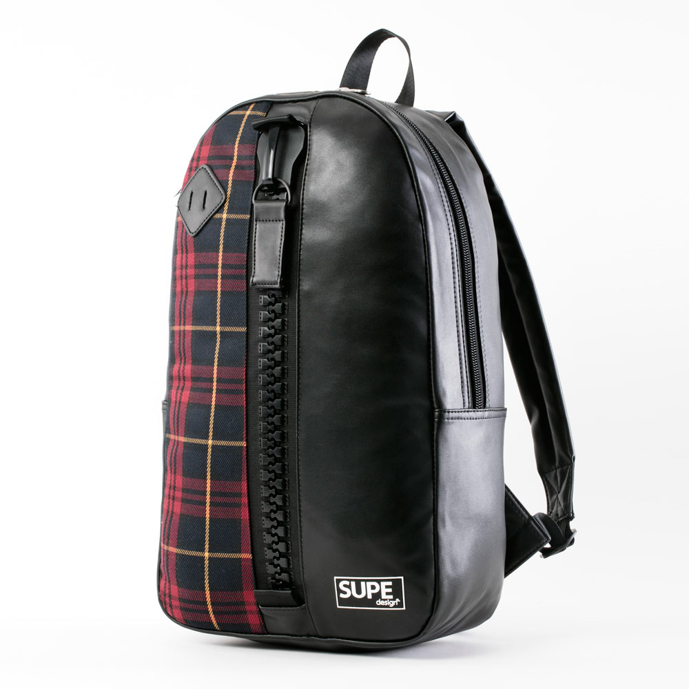 DAY BAG PU COLLECTION - PATCHWORK RED