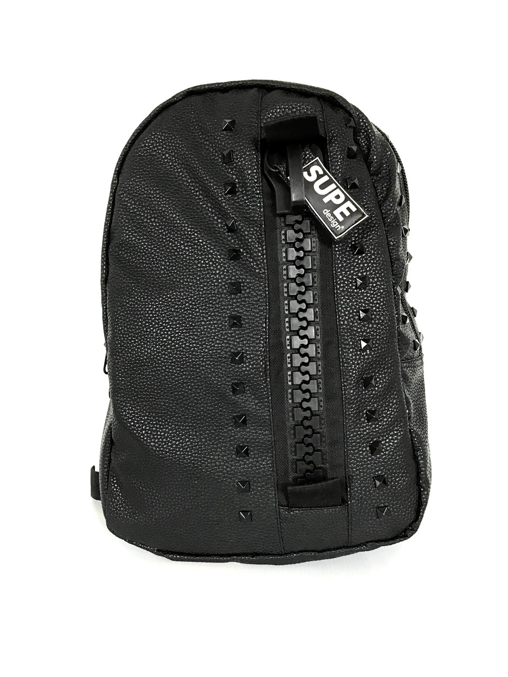 MINI DAY BAG ROCK-SHINY BLACK STUDS - MINI DAY BAG ROCK SHINY BLACK STUDS